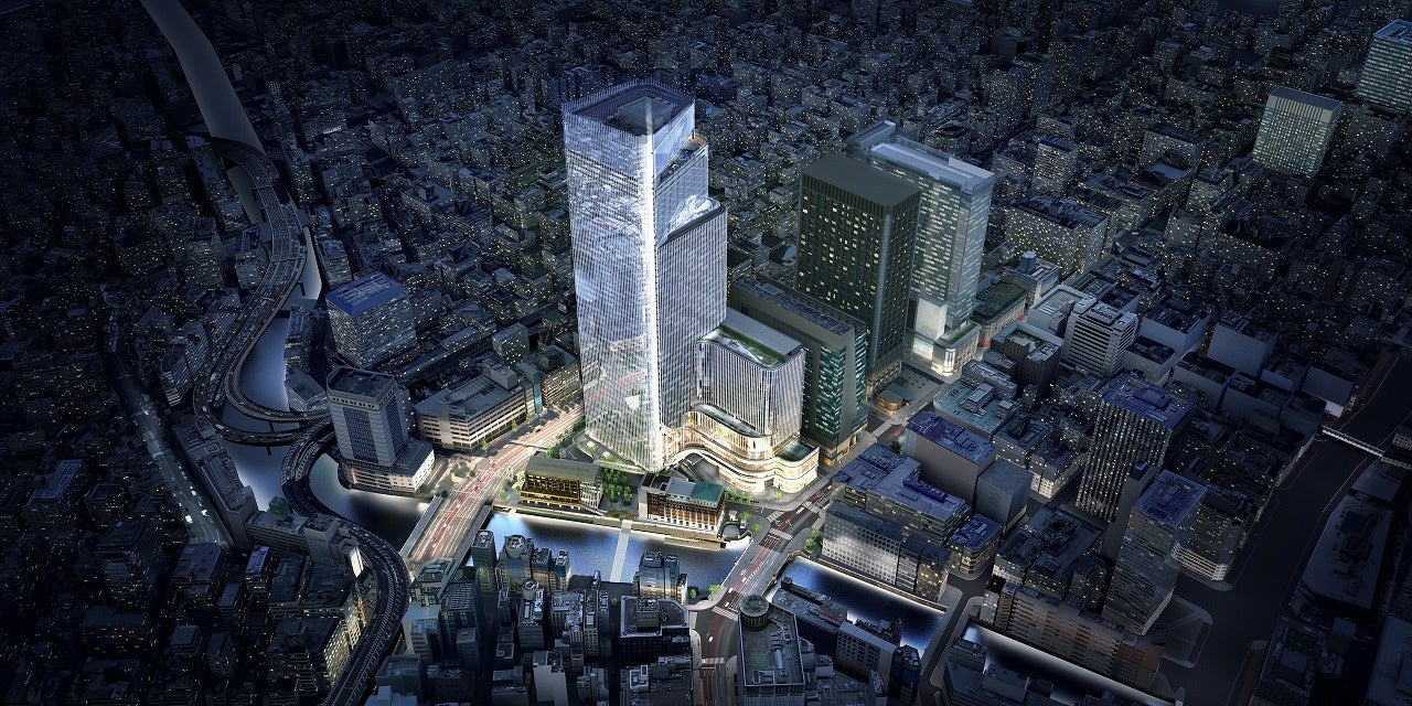 東京ミッドタウン日本橋の鳥瞰完成イメージ